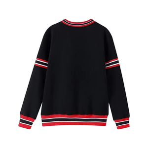 Wholesale Delta 1913 Chenille Sweatshirt <b>Black</b> <b>Fleece</b> Crewneck Embroidered Greek Fraternity Apparel Cotton Wear Breathable Quick - Product Image 2
