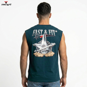 Custom Logo Polyester Knit <b>Tank</b> <b>Top</b> Summer Sporty Style Breathable Quick Dry Anti-Pilling Loose Design Sleeveless Vest - Product Image 3