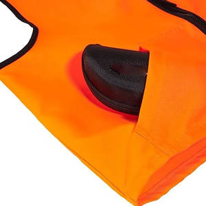 Gilet de chasse unisexe en polaire imperméable et respirant à imprimé animalier orange, 350 g/m², avec bordure marron, décontracté - Product Image 5