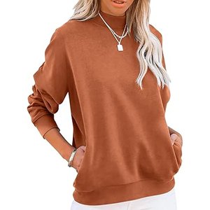 Women Custom Crew <b>Neck</b> <b>Sweater</b> Pullover <b>Neck</b> Thick Warm Knitted Pullover Top Fashion Sustainable Mock <b>Neck</b> <b>Turtle</b> <b>Neck</b> - Product Image 2