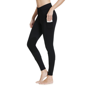 Leggings d'équitation taille haute pour femme avec poche, Culottes d'équitation et Jodhpurs imprimés en silicone pour femme - Product Image 4