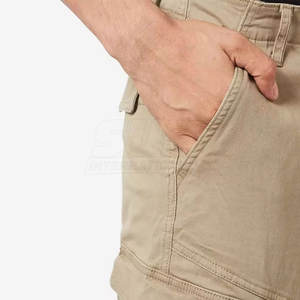 Dernier design, service OEM, pantalon cargo décontracté pour homme, coupe droite, confortable, respirant, lavé, 100% coton, léger, haute qualité - Product Image 6