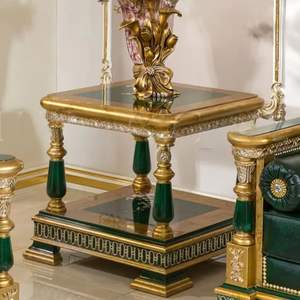 Juego de Sofás de Madera Tradicional Verde Clásico de Lujo en Oferta, Estilo Mandarín Oriental Europeo Real para Sala de Estar, Muebles de Indonesia - Product Image 6