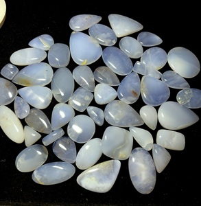 Ágata Azul de Encaje, Calidad Superior, 100% Natural, Cabujón, Gema Suelta para Joyería - Product Image 2