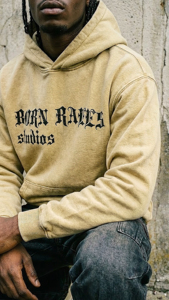 Sudadera con Capucha Personalizada Estilo Vintage, Oversize, de Algodón Grueso, Felpa, Lisa, Estilo Urbano, Unisex, Informal - Product Image 5