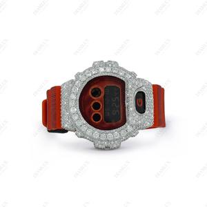 Reloj DW6900 Personalizado Completamente Metálico con Cristales, Estilo Premium, Diseño Inspirado en Joyería Hip Hop y Streetwear de Lujo - Product Image 3