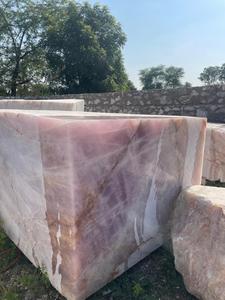 Dalles rectangulaires en quartz rose naturel, haute pureté, polies, résistantes au feu et à l'eau, écologiques, pour comptoirs et dessus de vanité - Product Image 1