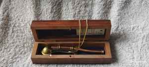 Sifflet de marin en laiton antique poli |   Objet de collection de signalisation nautique marine - Product Image 6