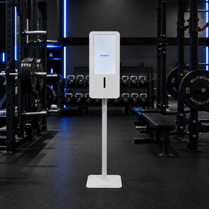 เครื่องสแกนสัดส่วนร่างกาย Bodydot BDF1000 AI และระบบประเมินสมดุลร่างกายแบบเต็มรูปแบบ โครงอะลูมิเนียมอัลลอยด์ ขนาด 35x35x134 ซม. สำหรับการออกกำลังกาย - Product Image 1