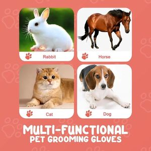 Guanti per la Toelettatura di Cani, Gatti, Conigli e Cavalli - Product Image 4