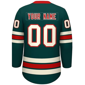 เสื้อฮอกกี้น้ำแข็งพิมพ์ลายตามสั่ง คุณภาพสูง ราคาถูก ระบายอากาศได้ดี แห้งเร็ว ผ้าโพลีเอสเตอร์ 100% สำหรับฤดูใบไม้ผลิ ฤดูหนาว ฤดูร้อน - Product Image 2