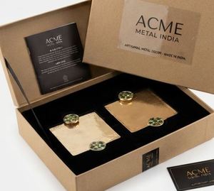 Ensemble de 2 plateaux de service en aluminium noir, vaisselle de haute qualité, ustensiles de cuisine, plateau de service alimentaire, poignées en métal - Product Image 6