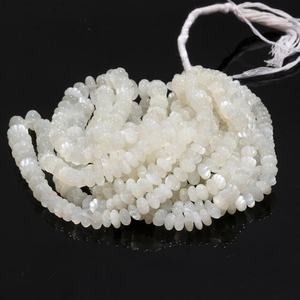 Perles de pierre de lune blanche naturelle AAA, lisses et sculptées, 7-9 mm, brins de 16 pouces pour la fabrication de bijoux à prix de gros - Product Image 5