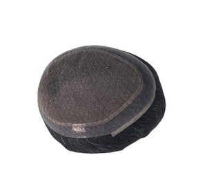 Peluca de Cabello Humano Australiano, Cabello Natural Remy, Prótesis Capilar China, Toupee Taz Hair BD, Ondas Suaves, Ondas Profundas, Lace Front - Product Image 5