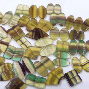 ต่างหูควอตซ์ฟลูออไรต์ธรรมชาติอัญมณีคริสตัลสีเขียวจำนวนมาก - Product Image 2