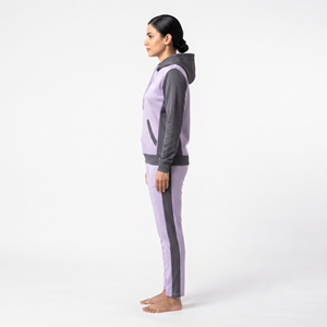 Conjunto Deportivo Casual de Dos Tonos para Mujer, de la Mejor Calidad, con Capucha, Corte Regular, Pantalones Jogger de Poliéster de Manga Larga con Bolsillos - Product Image 4
