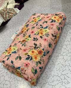 Tissu imprimé numérique de qualité export, motif floral, polyester, coton, rayonne, pour robe, chemisier, vêtements pour femmes - Product Image 5