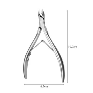Coupe-cuticules et coupe-ongles les plus vendus, plaqués or, à mâchoires larges (12/14), en acier inoxydable naturel, avec boîte écologique - Product Image 5