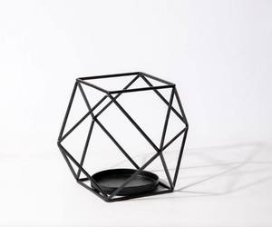 Porte-bougie en fil de fer noir fait main, style vintage, écologique, résistant à la chaleur, durable, décoration d'intérieur - Product Image 2