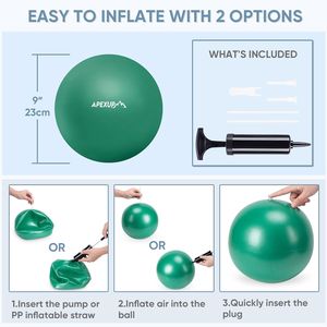 Palla da Yoga Antiscivolo per Allenamento Intensivo, Accessorio per Fitness e Rafforzamento del Core, per Esercizi di Equilibrio - Product Image 2