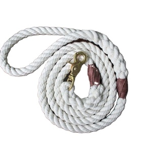 Natural Cotton Rope Dog <b>Leash</b> <b>Pet</b> Supplies Accessory Customized Colored Cotton Rope Handmade Dog <b>Leash</b> <b>Pet</b> <b>Leash</b> Set - Product Image 1