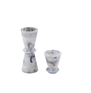 Nouveau design 2026 – Ensemble de 2 brûleurs d'encens en résine Mabkhar avec boîte de rangement pour encensoir décoratif du Moyen-Orient - Product Image 1