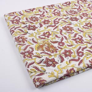 ผ้าคอตตอนเนื้อนุ่มพิมพ์ลายดอกไม้ผ้าขี้ผึ้งสำหรับเสื้อผ้า - Product Image 3