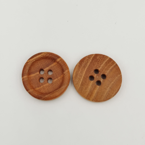 กระดุมไม้ธรรมชาติทรงกลม 4 รู คุณภาพสูง เป็นมิตรกับสิ่งแวดล้อม สำหรับงานแฮนด์เมด ขายส่ง - Product Image 5