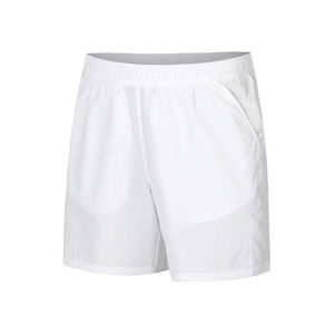Short d'entraînement tissé blanc pour homme, personnalisé OEM, à séchage rapide, pour le tennis, le sport, la gym, le basketball, avec doublure de compression - Product Image 1