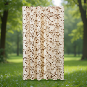 Modern 4x7 Feet Polyester Wave <b>Curtain</b> Candy Window <b>Pleated</b> Pattern Blackout Linen for Home Hotel Office Hospital <b>Hook</b> - Product Image 3