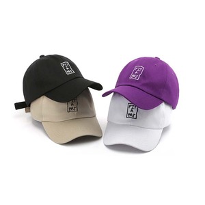 Unisex Solid Color 100% Cotton Canvas Baseball Cap Adjustable Snap Button Four Seasons Printed Image Customizable Wholesale - Product Image 2
