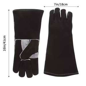 Gants de soudage ignifuges au design personnalisé, haute qualité, anti-chaleur, avec manchette de sécurité, durables et respirants - Product Image 1