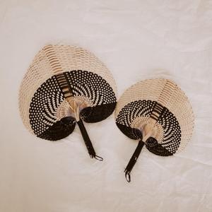 Woven Amber Ombre Fan Handwoven Palm <b>Leaf</b> Tropical <b>Decor</b> Natural <b>Wall</b> Hanging Boho Home Decoration Wholesale Supplier - Product Image 5