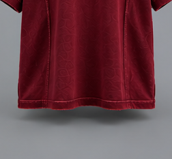 เสื้อยืดโอเวอร์ไซส์สีแดงสำหรับผู้ชาย คอกลม สไตล์สตรีทแวร์ - Product Image 6