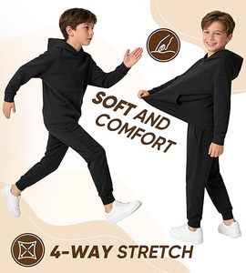 ชุดวอร์มเด็กสั่งทำพิเศษ ผ้าฝ้ายผสมโพลีเอสเตอร์ ชุดจ็อกเกอร์เด็กชายเด็กหญิง ชุดกีฬา ผู้ผลิตขายส่ง - Product Image 3