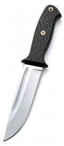 Herramienta utilitaria artesanal de acero satinado con punta de clip y mango de fibra de carbono - Product Image 4