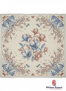 Collection en Gros de Foulards Carrés Imprimés Personnalisés Tendance, Écharpes de Tête, Hijabs et Châles Doux au Toucher Soie - Product Image 4