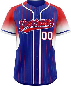 Tenues de baseball personnalisées pour adultes, col en V, couleur personnalisée, imprimées sur mesure, légères, respirantes et à séchage rapide - Product Image 5
