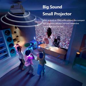 Projecteur de Salle A45 Laser Mural pour Enfants, 850 ANSI Lumens, Meilleur Mini Projecteur Portable pour Présentations de Données, Cinéma, Vidéo 4K Native, Android, Google - Product Image 5