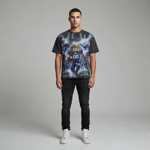 Camiseta personalizada 100% algodón jersey con estampado gráfico, nueva camiseta de manga corta estilo vintage a la moda para unisex, cómoda para el verano. - Product Image 4