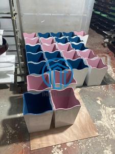 Elegant Handmade Lacquer Waste <b>Bin</b> Decorative Bathroom Bedroom Wastebasket Luxury Home Office Trash Can Premium Interior OEM ODM - Product Image 1