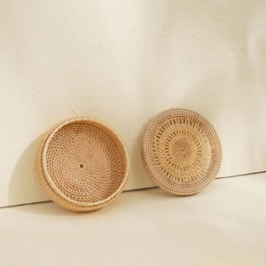 Handwoven rattan box pantry <b>kitchen</b> counter <b>storage</b> containers hot selling natural fiber <b>boxes</b> - Product Image 6