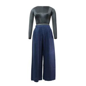 Womens Linen Loose Pants High <b>Waist</b> Wide Leg Casual Summer <b>Trousers</b> Breathable Wholesale Manufacturer Factory <b>Elastic</b> <b>Waist</b> - Product Image 1
