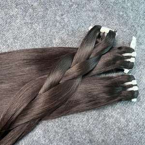 Paquete de cabello de color café marrón liso SDD Bone de la mejor calidad con cierre, 100% vietnamita - Product Image 3