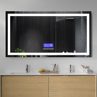Projet de salon de salle de bain à LED moderne à la recherche d'un agent exclusif pour une installation facile à suspendre Miroir décoratif de style moderne classé IP65