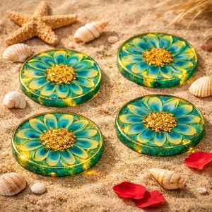 Handmade Luxury Resin Tea <b>Coaster</b> Custom Design For Home Hotel Restaurant Or Cafe Table Ware Decoration <b>Beer</b> Mug <b>Coaster</b> Use - Product Image 1