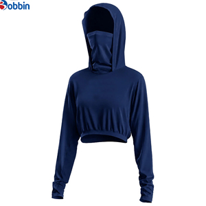 Sudadera con Capucha Corta Bordada para Mujer, Estilo Urbano, Protección Solar, Hecha a Medida, 100% Algodón de Alta Calidad - Product Image 6
