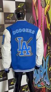 Chaqueta universitaria de lana LA de alta calidad al por mayor para hombre personalizable Letterman Bomber ligero Vintage ropa de invierno - Product Image 2