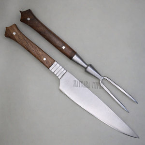 Professional <b>Camping</b> <b>Kitchen</b> Meat Slicing Knife and Carving Fork Set - Product Image 1