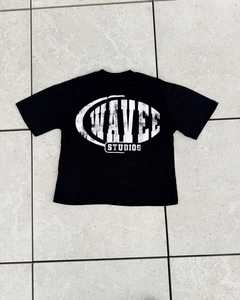 Venta al por mayor de los hombres de peso pesado personalizado de color sólido Vintage Camiseta 100% algodón hombro caído Oversize High Street Style secado rápido - Product Image 2